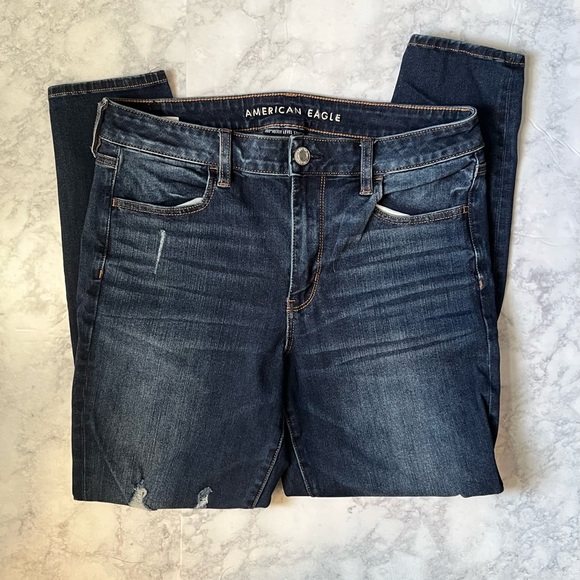 AMERICAN EAGLE- AE 360 NE(X)T LEVEL HIGH-WAISTED JEGGING- 12 SHORT - Picture 4 of 6